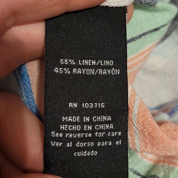 Zac & Rachel Linen blend striped top - Picture 6 of 7